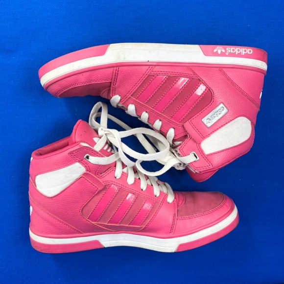 |•ADIDAS•| Ortholite Retro Bubble Gum Barbie Pink High Top Sneakers - Picture 9 of 16